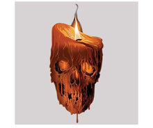 Load image into Gallery viewer, Melting Skull Graphic T-shirt, Skull T-shirt, Skull Candle T-shirt, Melting Skull Shirt - Personalization Plaza